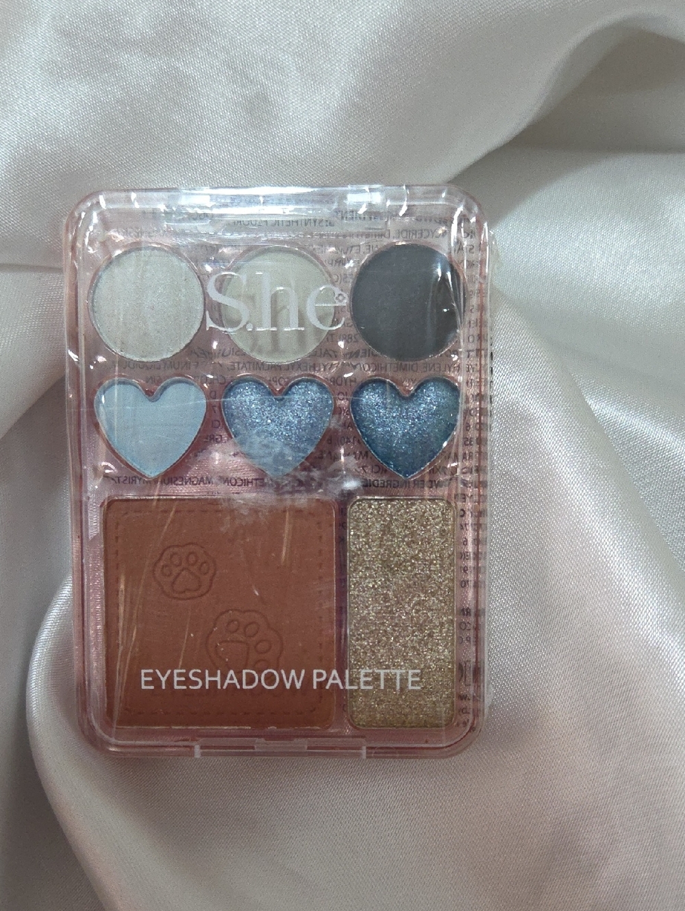 S.he Eyeshadow  Travel Palette in Blue and Gray